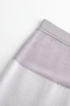 SWAYING/KNIT wool double-sided contrast slit skirt SW24SS3B30 white